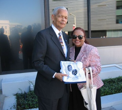 Marsha Joyner and Julian Bond @ SPLC Civil Rights Memorial