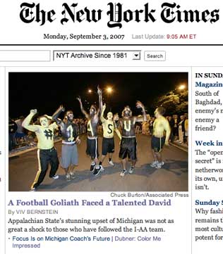 NY Times online 9/3/07